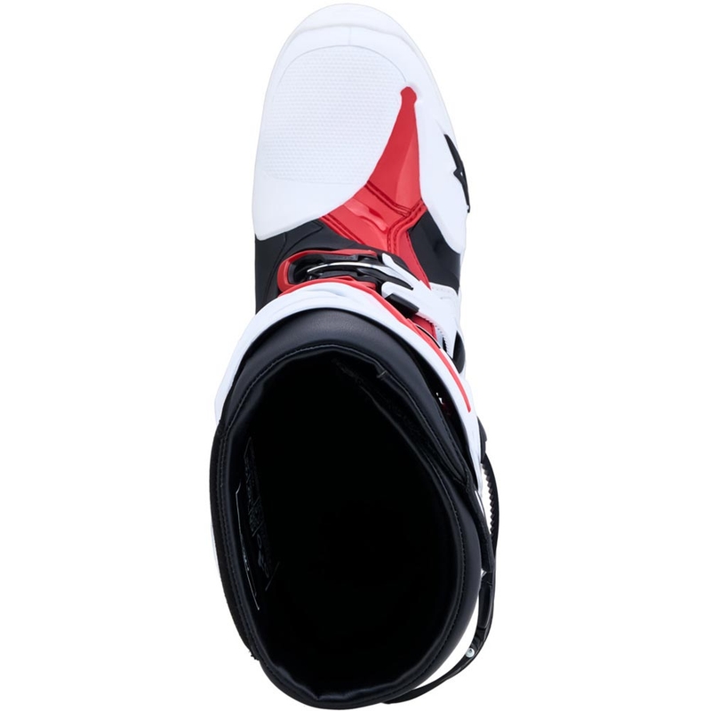 Μπότες motocross Alpinestars TECH 10 λευκές-μαύρες-κόκκινες