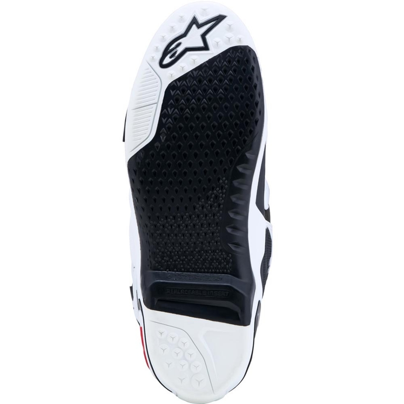 Μπότες motocross Alpinestars TECH 10 λευκές-μαύρες-κόκκινες