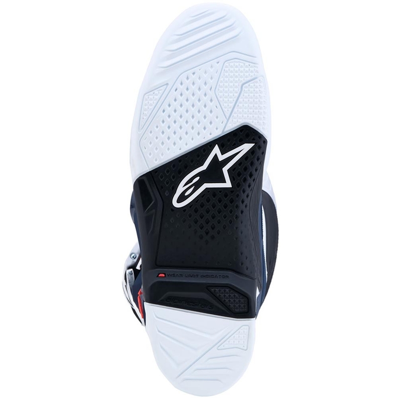 Μπότες motocross Alpinestars TECH 7 μωβ-λευκό-σκούρο μπλε-φλουορ κόκκινο