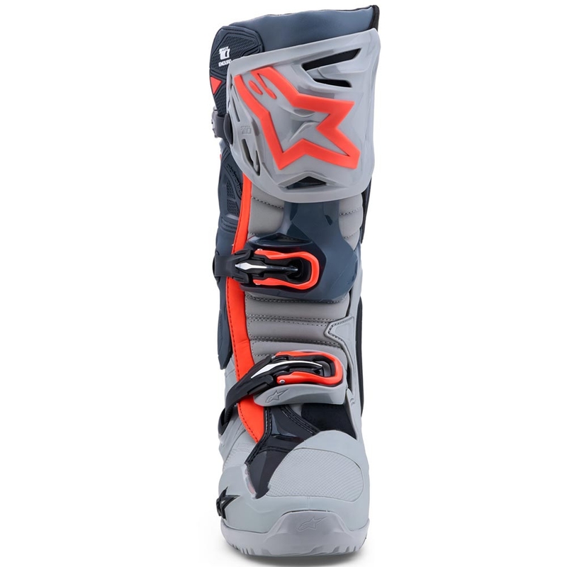 Μπότες Μοτοσικλέτας Alpinestars Tech 10 Enduro Γκρι-Σκούρο Γκρι-Φλου Κόκκινο