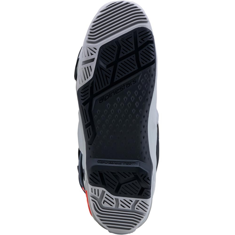 Μπότες Μοτοσικλέτας Alpinestars Tech 10 Enduro Γκρι-Σκούρο Γκρι-Φλου Κόκκινο