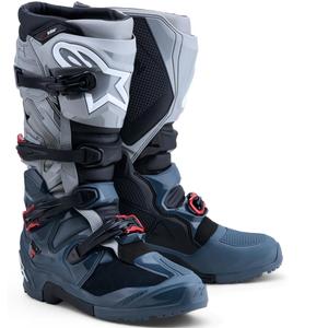 Μπότες Μοτοσικλέτας Alpinestars TECH 7 Enduro Drystar Σκούρο Γκρι-Ανοιχτό Γκρι-Κόκκινο