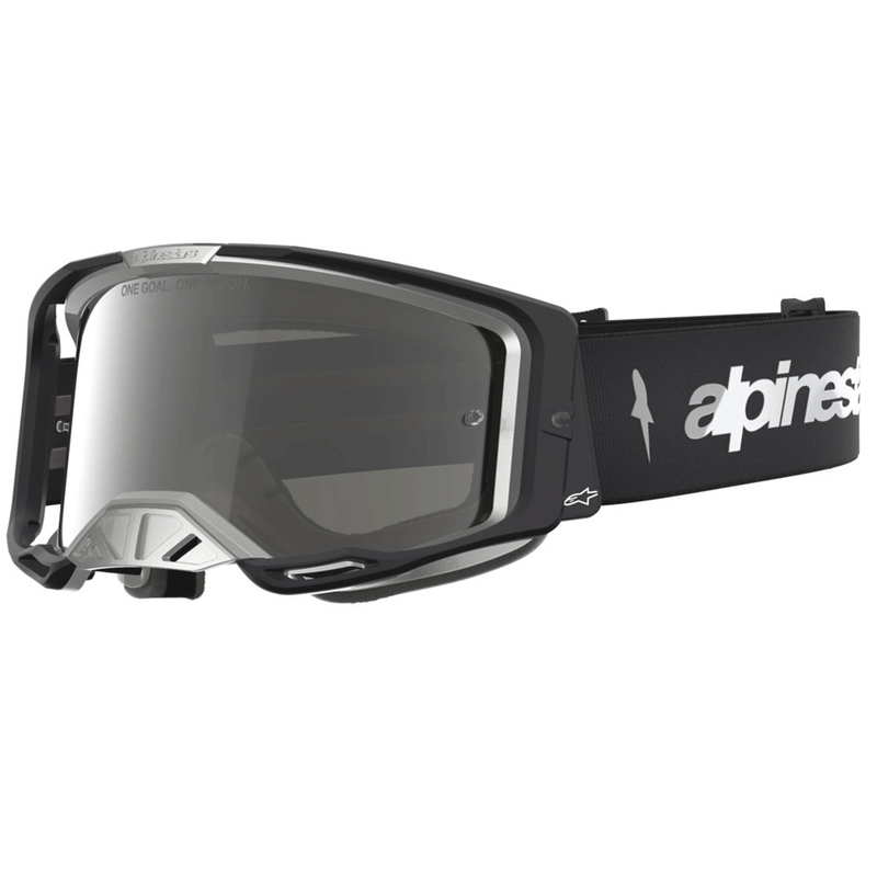 Γυαλιά motocross Alpinestars Vision 8 Amber μαύρο-ασημί