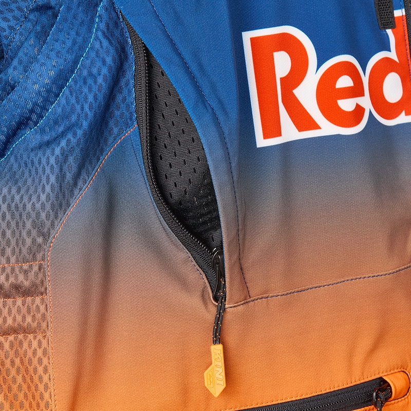Μπουφάν μοτοκρός KINI Red Bull 1.0 Rallye μπλε-πορτοκαλί