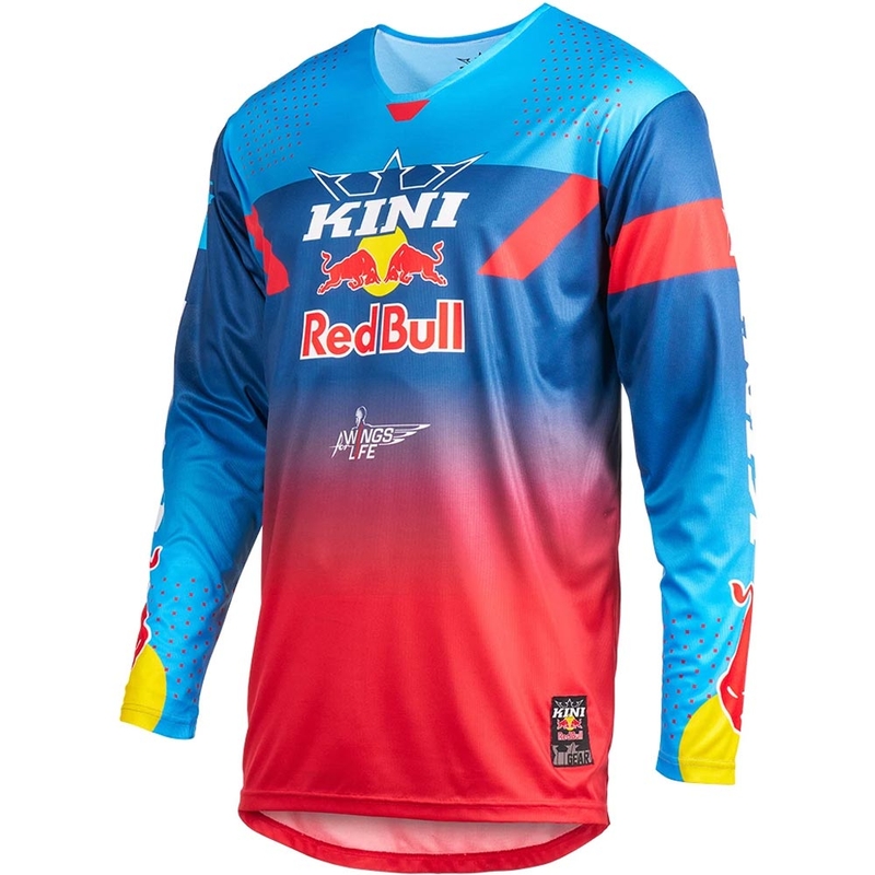 Μπλε-κόκκινη φανέλα μοτοκρός KINI Red Bull 2.0 MXC