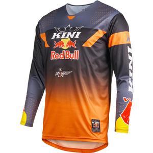 Φανέλα μοτοκρός KINI Red Bull 2.0 MXC γκρι-πορτοκαλί