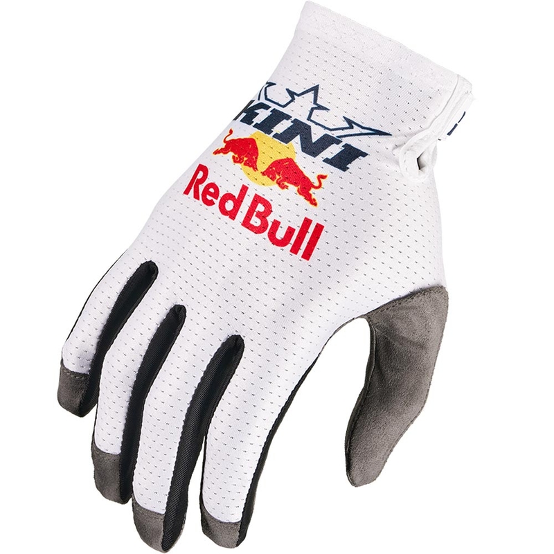 Γάντια μοτοκρός KINI Red Bull 1.0 RXP λευκά
