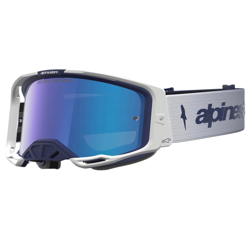 Γυαλιά μοτοκρός Alpinestars Vision 8 Amber μπλε-λευκά