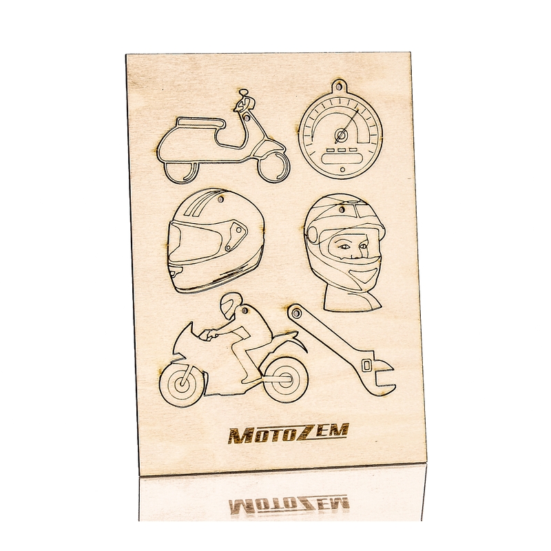 Ξύλινα στολίδια MotoZem προσφορά