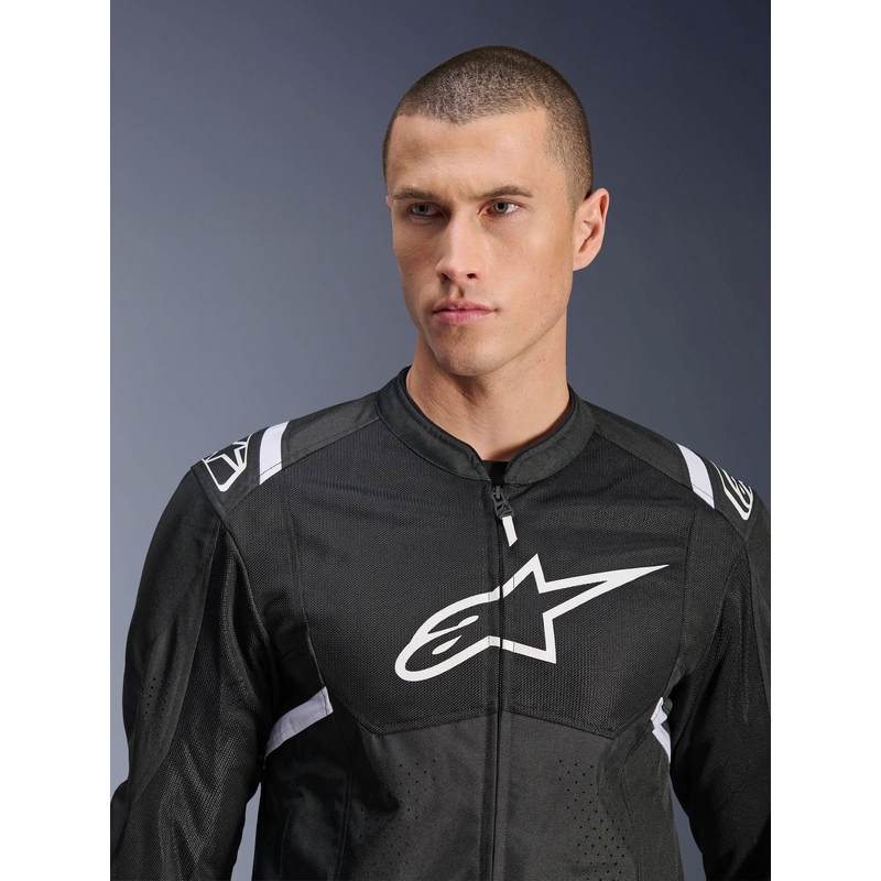 Alpinestars T-SPS Air V2 μπουφάν μοτοσικλέτας μαύρο-άσπρο