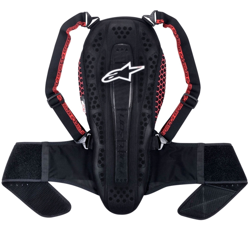 Alpinestars Nucleon KR-2 μαύρο και κόκκινο προστατευτικό σπονδυλικής στήλης