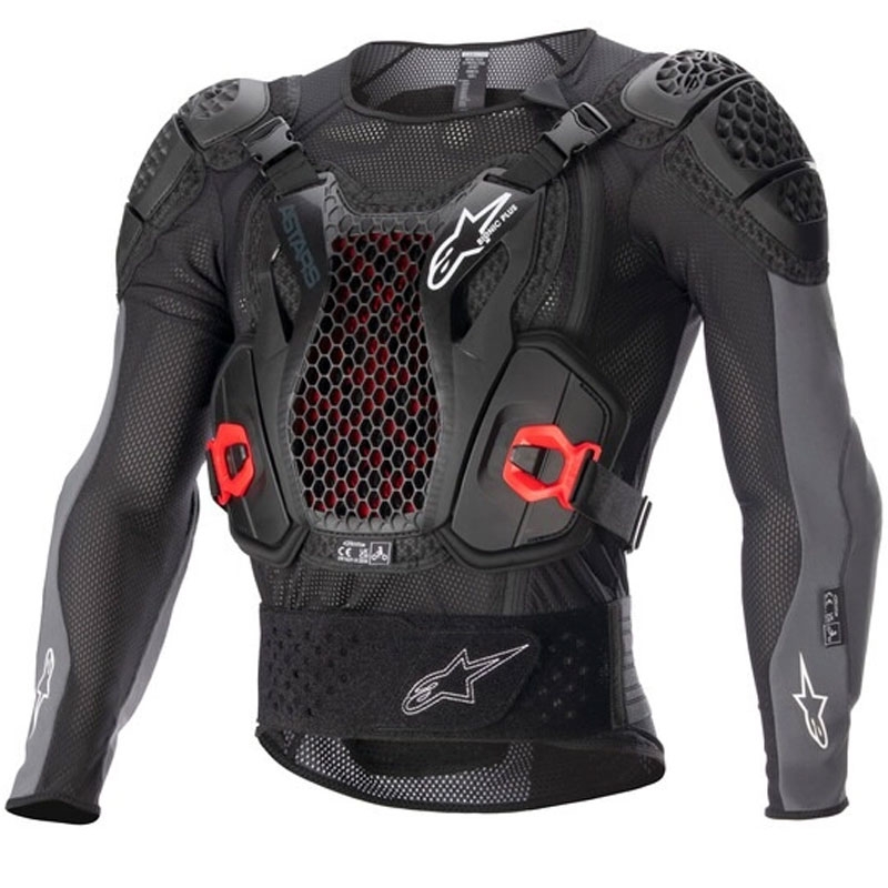 Alpinestars Bionic Plus 2 μαύρο-γκρι-κόκκινο προστατευτικό σώματος