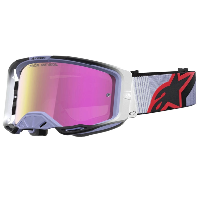 Γυαλιά motocross Alpinestars Vision 8 Maven σε χρώμα λεβάντας-μαύρο