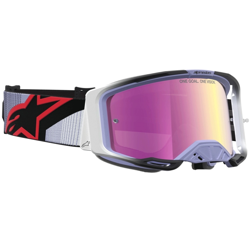 Γυαλιά motocross Alpinestars Vision 8 Maven σε χρώμα λεβάντας-μαύρο