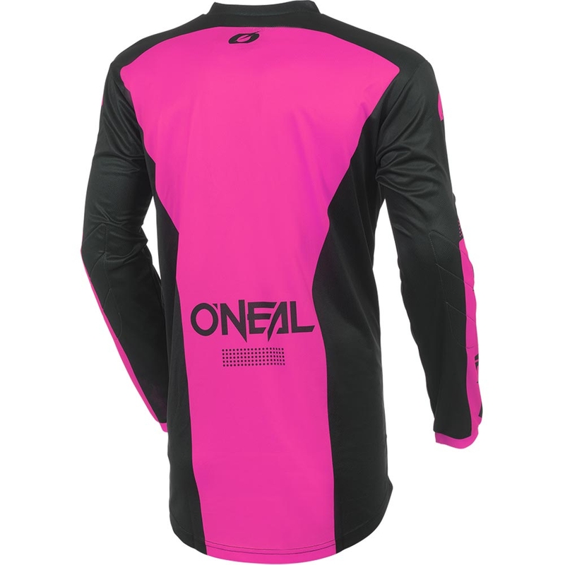 Γυναικεία φανέλα motocross O'Neal Element Racewear μαύρο-ροζ