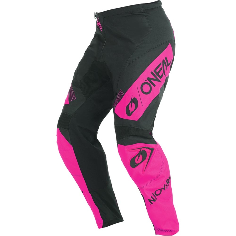 Γυναικείο παντελόνι motocross O'Neal Element Racewear μαύρο-ροζ