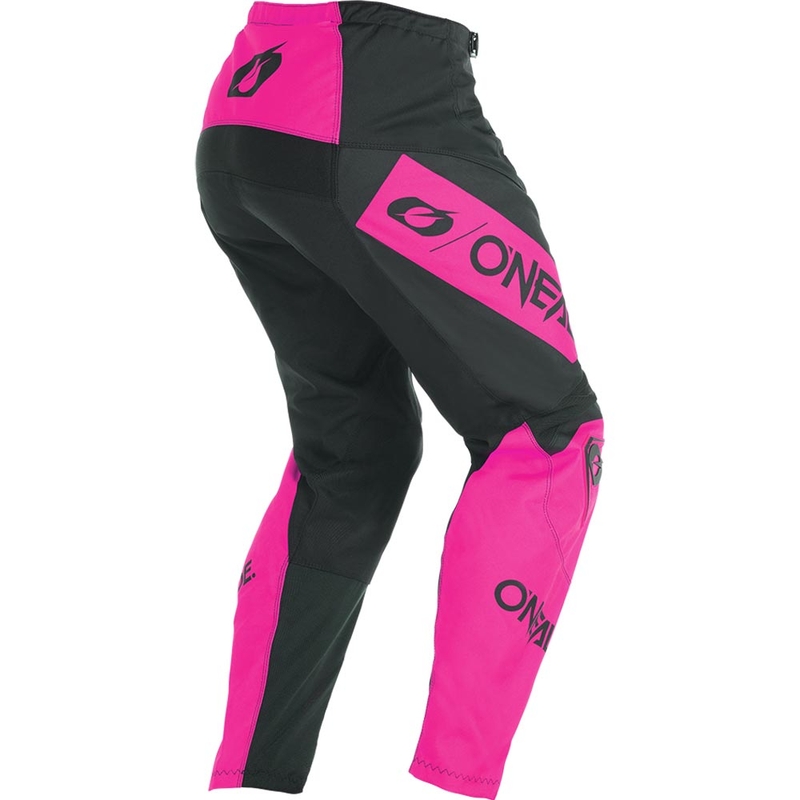 Γυναικείο παντελόνι motocross O'Neal Element Racewear μαύρο-ροζ