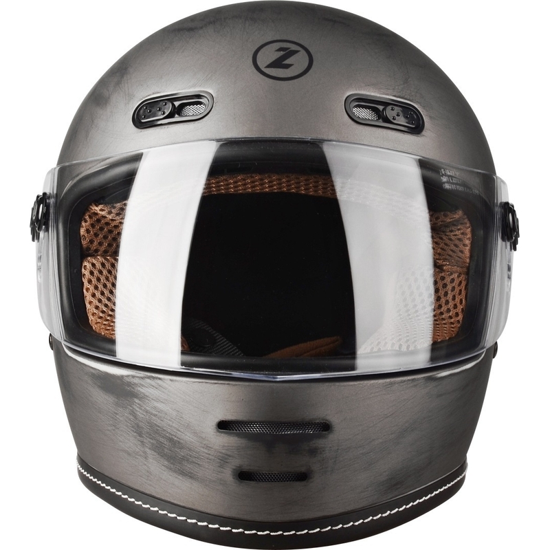 Ακέραιο κράνος μοτοσικλέτας Lazer Oroshi Cafe Racer μαύρο-καφέ προσφορά