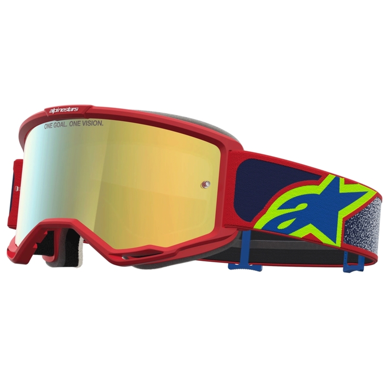 Γυαλιά Alpinestars Vision 5 Drag motocross κόκκινο-μπλε-φλουορ κίτρινο