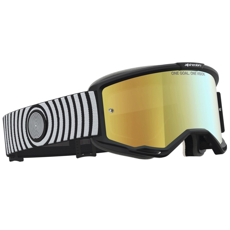 Γυαλιά motocross Alpinestars Vision 5 Hone ασπρόμαυρα