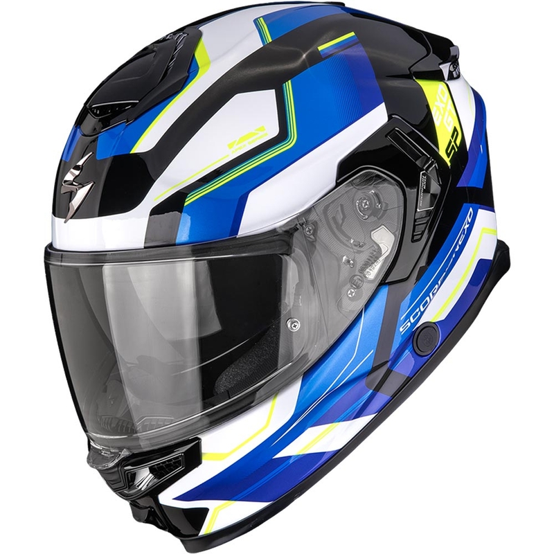 Κράνος μοτοσικλέτας Scorpion EXO-GT SP Air Arkon full face μαύρο-άσπρο-μπλε
