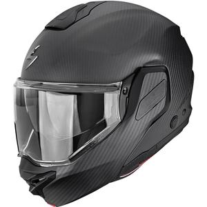 Κράνος μοτοσικλέτας Scorpion EXO-TECH II Carbon Solid, αναδιπλούμενο, μαύρο ματ