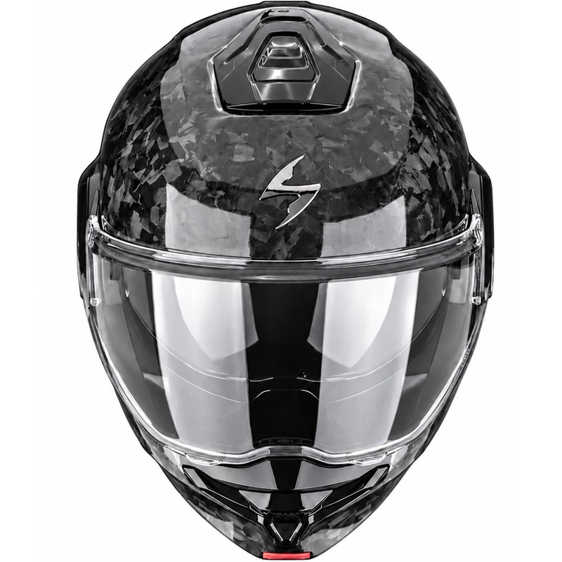 Κράνος μοτοσικλέτας Scorpion EXO-TECH II Onyx Carbon, μαύρο, αναδιπλούμενο