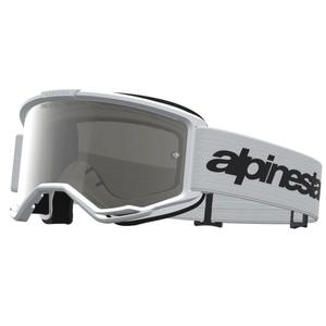 Γυαλιά motocross Alpinestars Vision 3 Wordmark λευκά-μαύρα