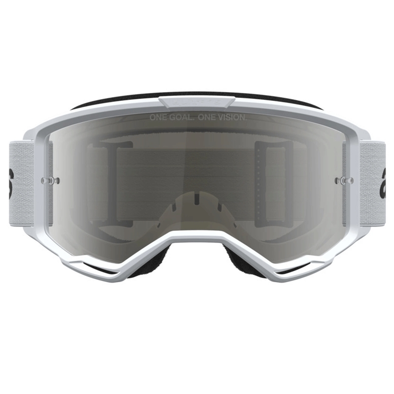 Γυαλιά motocross Alpinestars Vision 3 Wordmark λευκά-μαύρα