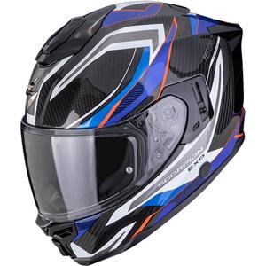 Κράνος μοτοσικλέτας Scorpion EXO-1500 Carbon Air Hydro full face μαύρο-άσπρο-μπλε