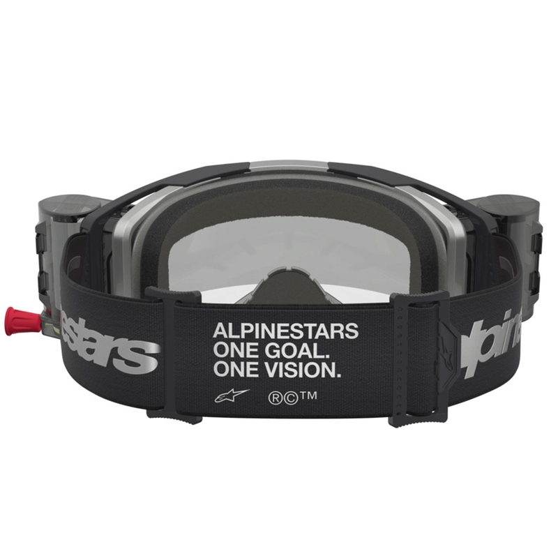 Γυαλιά Motocross Alpinestars Vision 8 Amber Roll-Off Wide Vision Μαύρο-Ασημί