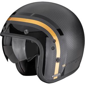 Κράνος μοτοσικλέτας Scorpion Belfast II Carbon Regal Open Face Ματ Μαύρο-Χρυσό