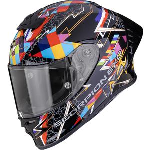 Κράνος μοτοσικλέτας Scorpion EXO-R1 EVO II Air Pouls full-face μαύρο-πολύχρωμο