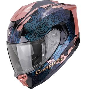 Κράνος μοτοσικλέτας Scorpion EXO-1500 Air Vortex full-face μαύρο-ροζ-χαμαιλέοντας