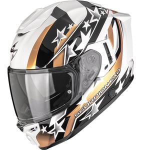 Κράνος μοτοσικλέτας Scorpion EXO-1500 Air Etoile full-face λευκό-μαύρο-χρυσό