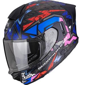 Κράνος μοτοσικλέτας Scorpion EXO-530 Air Meteor full face ματ μαύρο-ροζ