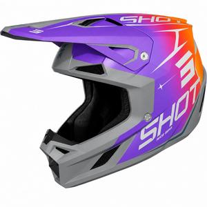 Κράνος μοτοκρός Shot Speed Side ματ μωβ
