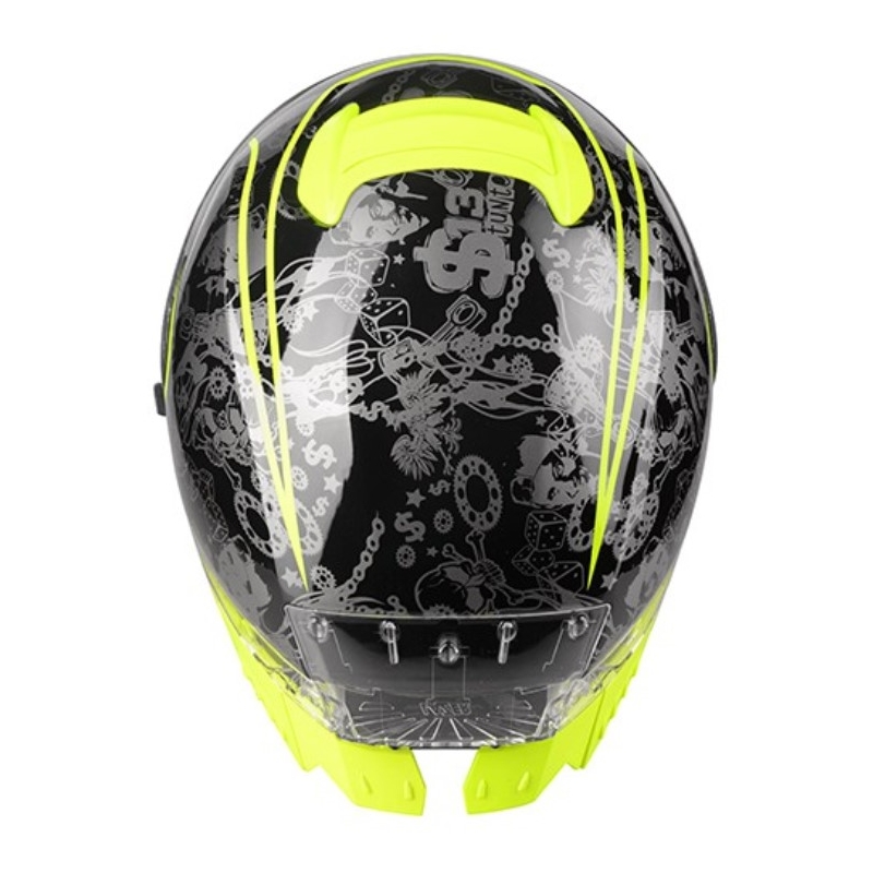 Lazer Rafale SR $13 Πρωτότυπο μαύρο-γκρι-γκρι-κίτρινο κράνος μοτοσικλέτας προσφορά