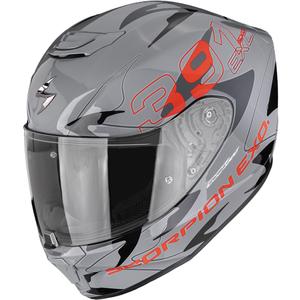 Κράνος μοτοσικλέτας Scorpion EXO-391 Key full face γκρι-μαύρο-κόκκινο