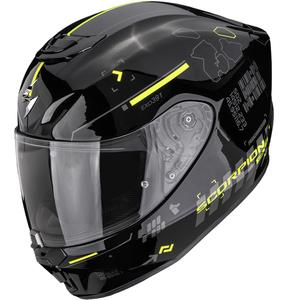 Κράνος μοτοσικλέτας Scorpion EXO-391 Iron full face μαύρο-φθοροκίτρινο