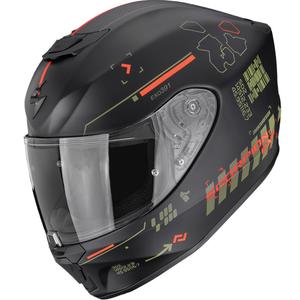 Κράνος μοτοσικλέτας Scorpion EXO-391 Iron full face ματ μαύρο-πράσινο-κόκκινο