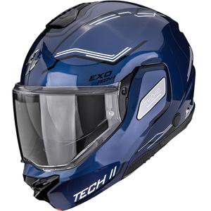 Κράνος μοτοσικλέτας Scorpion EXO-TECH II Dash αναδιπλούμενο μπλε-μαύρο-λευκό
