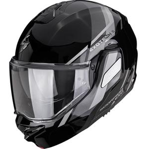 Κράνος μοτοσικλέτας Scorpion EXO-TECH II Markus αναδιπλούμενο μαύρο-ασημί