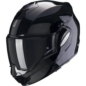 Κράνος μοτοσικλέτας Scorpion EXO-TECH Lite Solid, μαύρο, αναδιπλούμενο