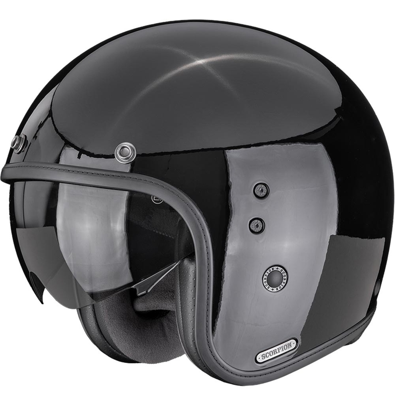 Κράνος μοτοσικλέτας Scorpion Belfast II Solid Open Face Μαύρο