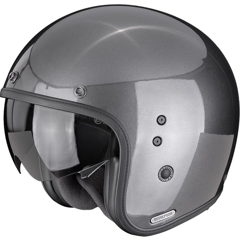 Κράνος μοτοσικλέτας Scorpion Belfast II Solid Open Face Μεταλλικό γκρι