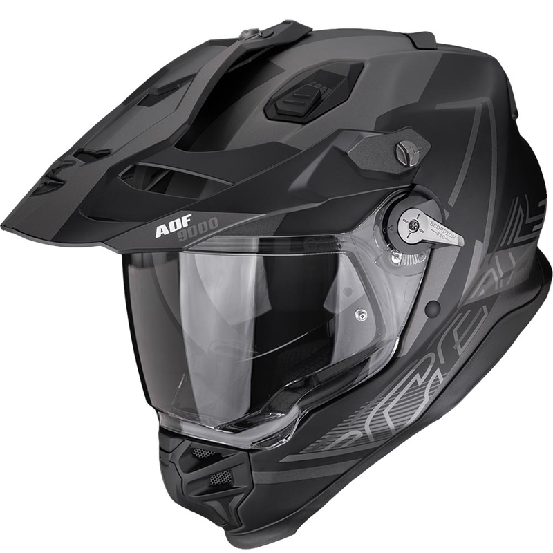Κράνος Enduro Scorpion ADF-9000 Air Summit ματ μαύρο-ασημί
