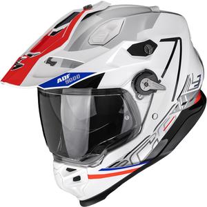Κράνος Enduro Scorpion ADF-9000 Air Summit λευκό-κόκκινο-ασημί