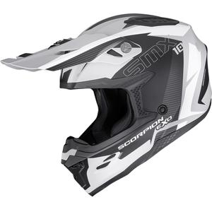 Κράνος μοτοκρός Scorpion SMX-10 Speed ματ γκρι-μαύρο-λευκό