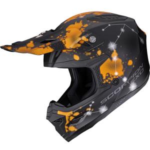 Κράνος motocross Scorpion SMX-10 Vibe ματ μαύρο-πορτοκαλί